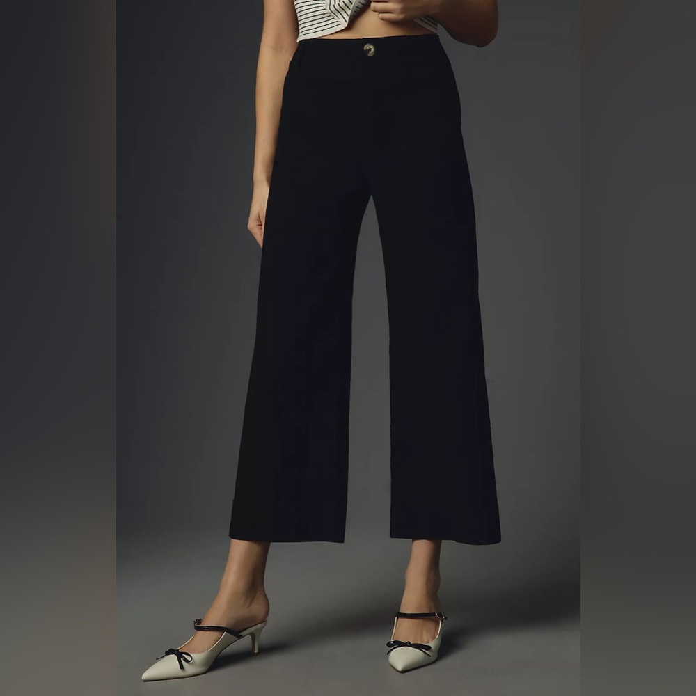 Anthropologie Colette cropped wide leg pants by Maeve Sz 29